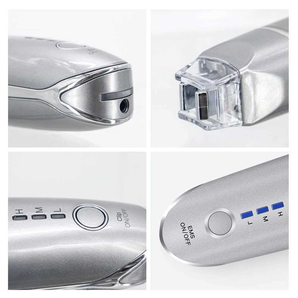 Masseur de visage 2 en 1 EMS Masseur de vibration pour le visage oculaire Portable Electric Dark Circle Repose Anti-Aging Eye Wrinkle Beauty Care Tool 240409