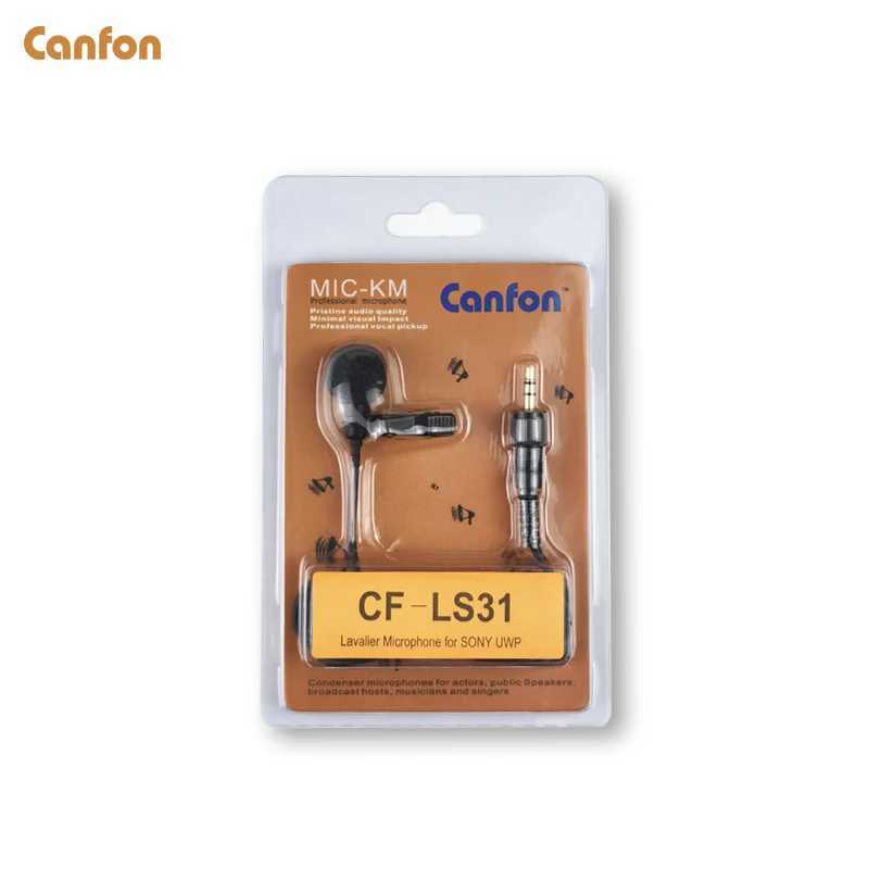 Microphones CANFON UNI-DIRECTIONNEL LAVARE CONDENSER Microphone Compatible pour UTX-B1 / B2 / B03 / 40 UWP V1 / D11 / D21 Système sans fil 240408