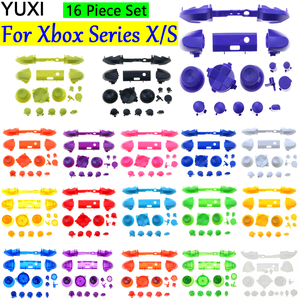 Yuxi i pulsanti di sostituzione del controller Xbox S X CHROME PLATED LB LT RT Ridurs Trigger D-Pad Abxy