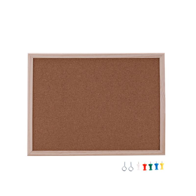 40x60 cm Cork Board Drawing Board Pine Wood Frame White Boards Home Office Decorative D0ac