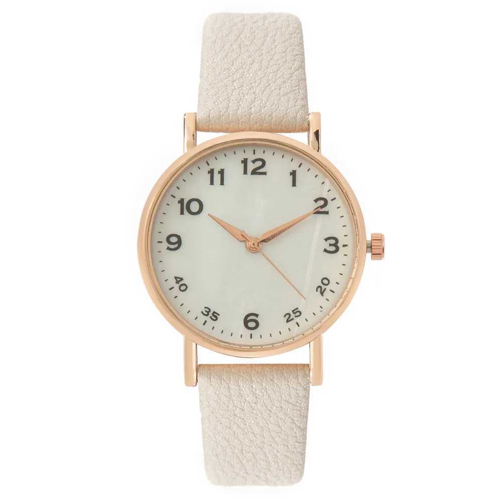 Relógios femininos Fashion Ladies Brand Watches Simples redondos digitais Mulheres quartzo assistir Casual Strap Relógio Relógio Relógios de Principal 240409