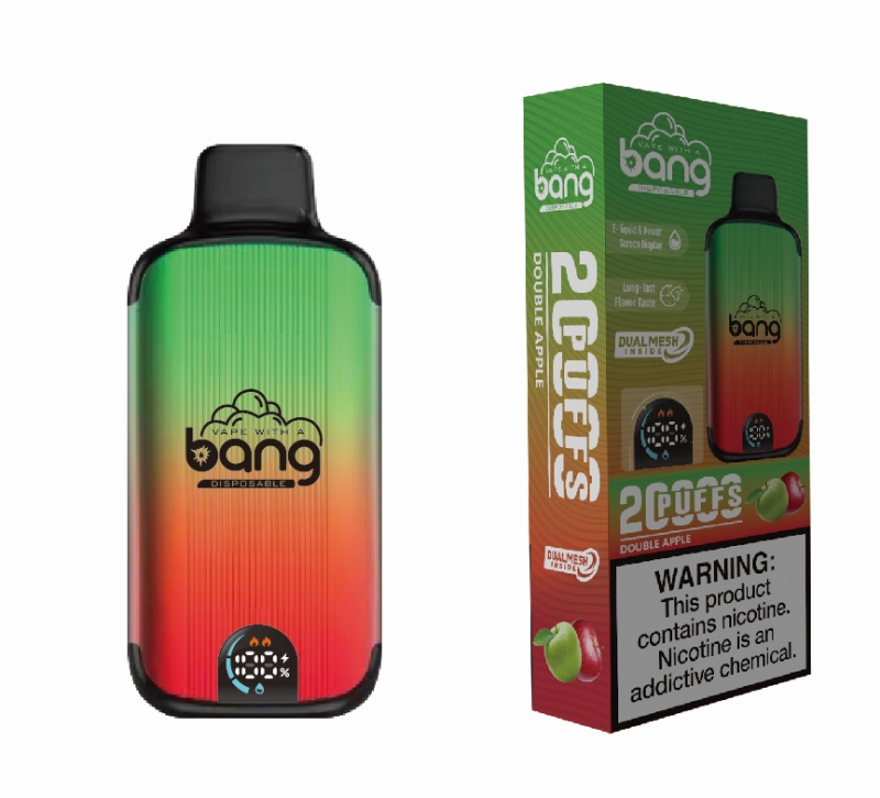 Original Bang 20000 puffs engångscigaretter 26 ml Förfyllda ångpods 850mAh Uppladdningsbart batteri 20K Puffs Vape Juice Devices Dual Mesh Lost Agel