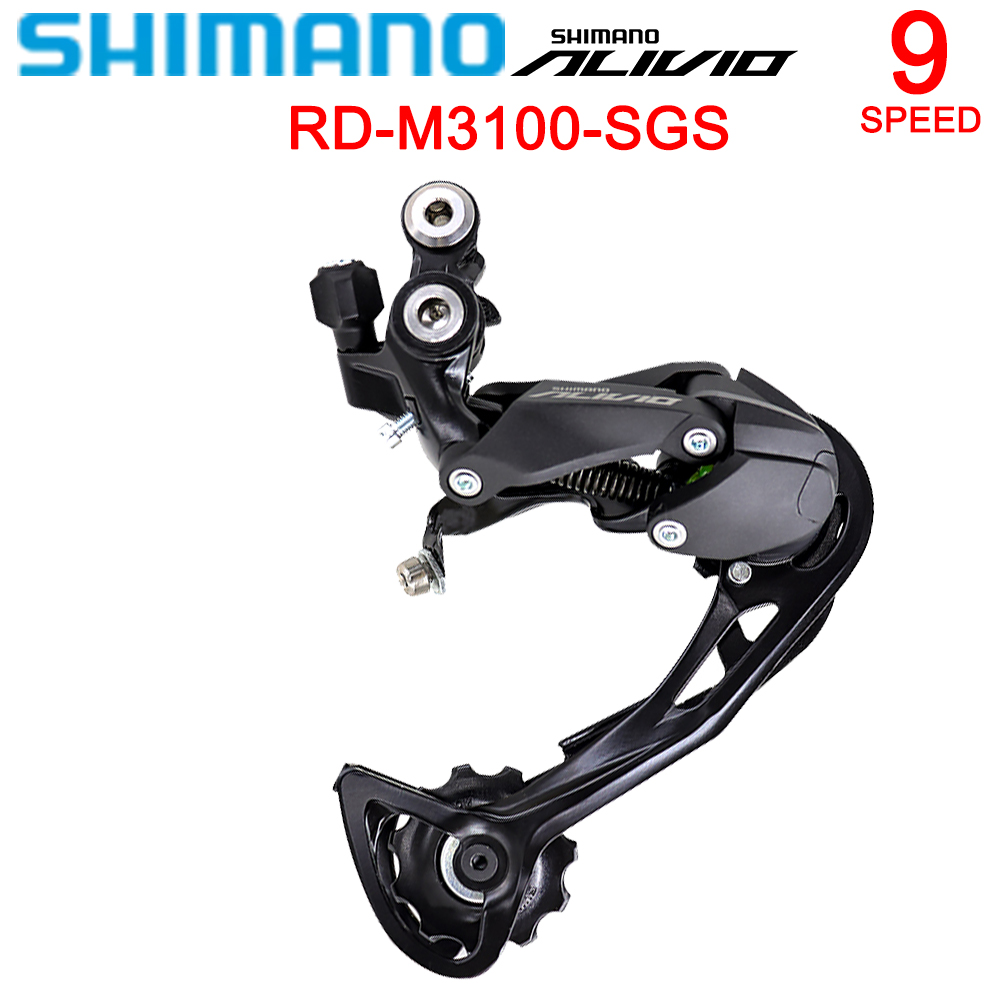 Shimano Alivio M3100 1x9 Speed Groupset M3100 ACHTER DERAILLEURS HG200-9 Cassette KMC X9 Chain BB52 Bottom MTB Bicycle Bike Kit