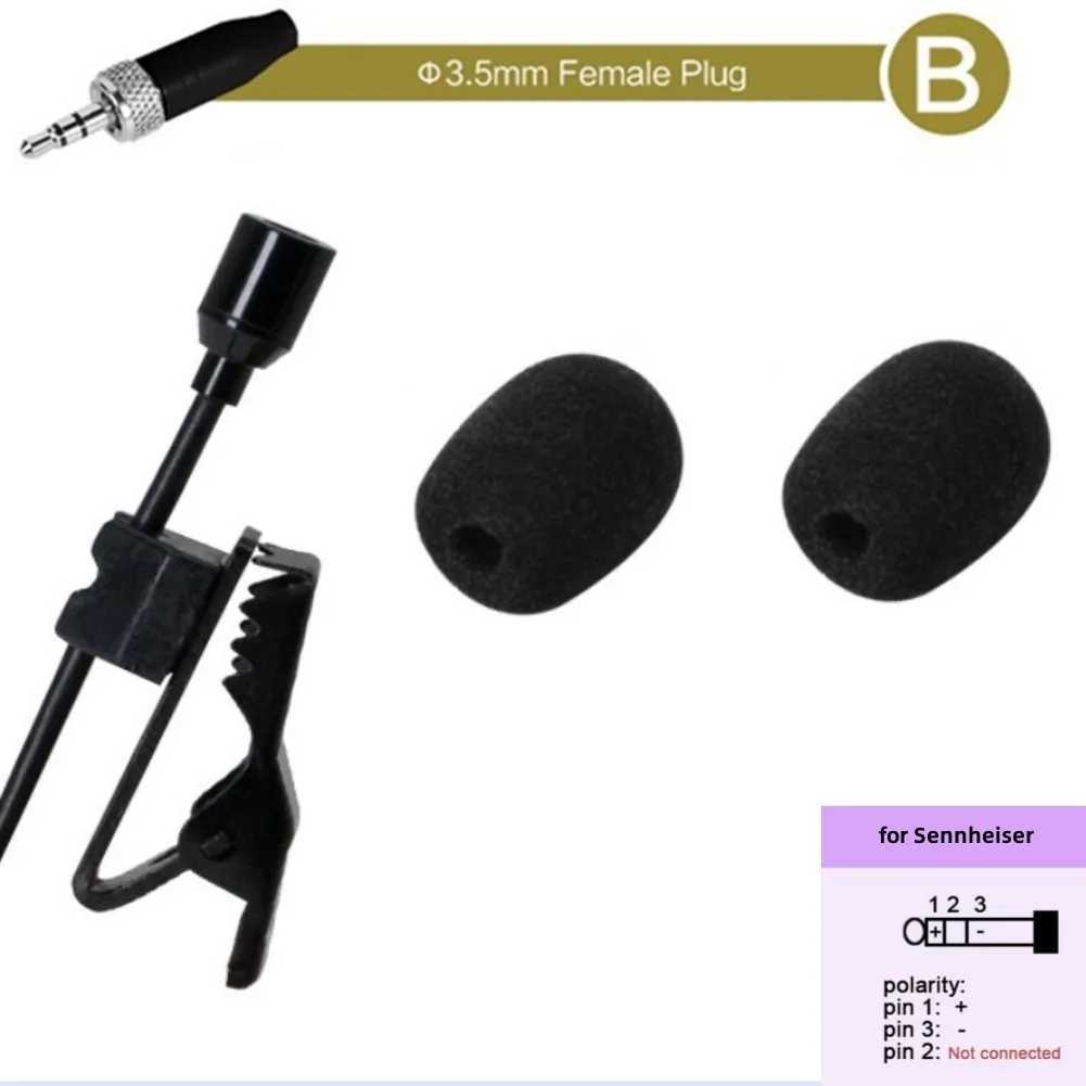 Микрофоны Omnidectional Lavalier Microphone Lyfel Clip Mic 3,5 мм женского разъема для беспроводной системы Sennheiser Высококачественное 240408