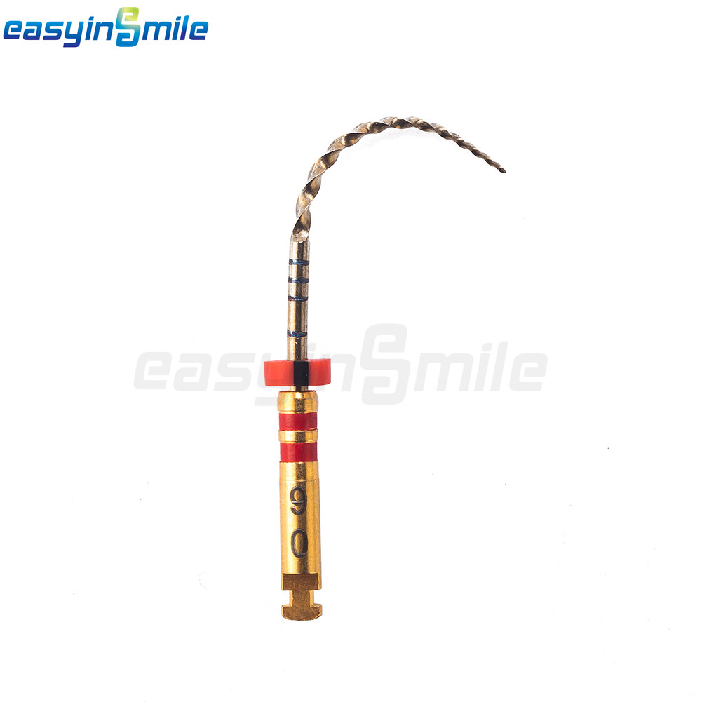 EasyInsMile 6file/Pack Dental Rotary Files x3-Pro Gold Taper NITI Эндодонтические файлы Двигатель Используйте файлы 21/21/11 мм гибкий