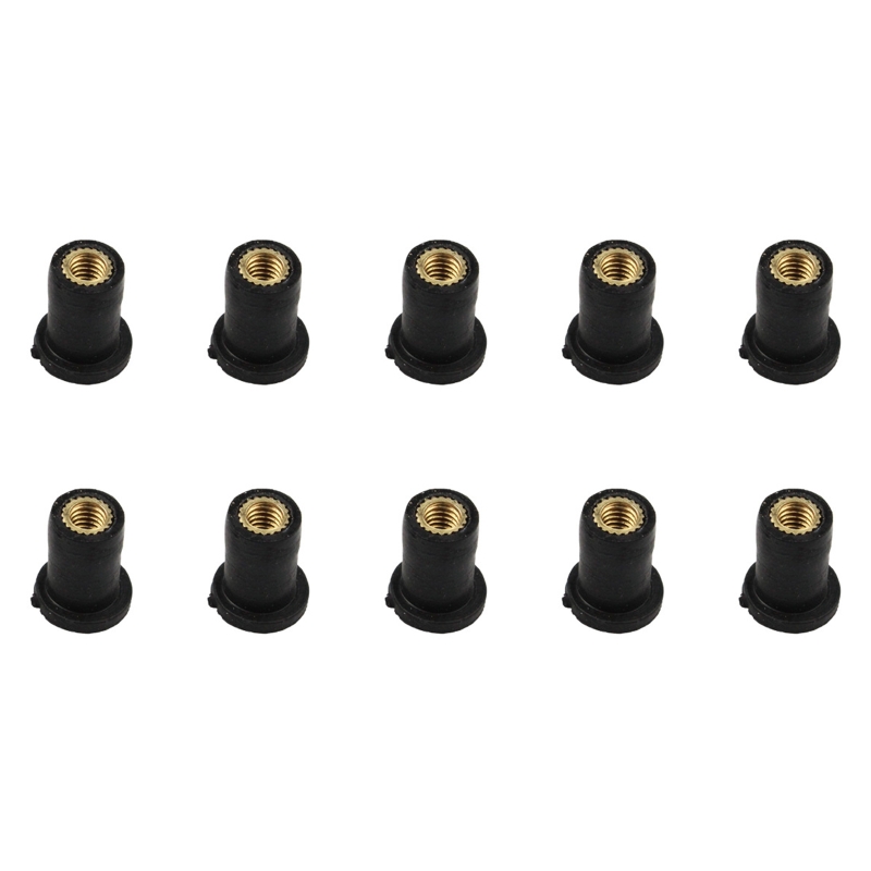 M4 M5 M6 Durable Rubber Well Nuts Windshield Bolts for Motorcycles Fairing Mountings Windscreen Fastener