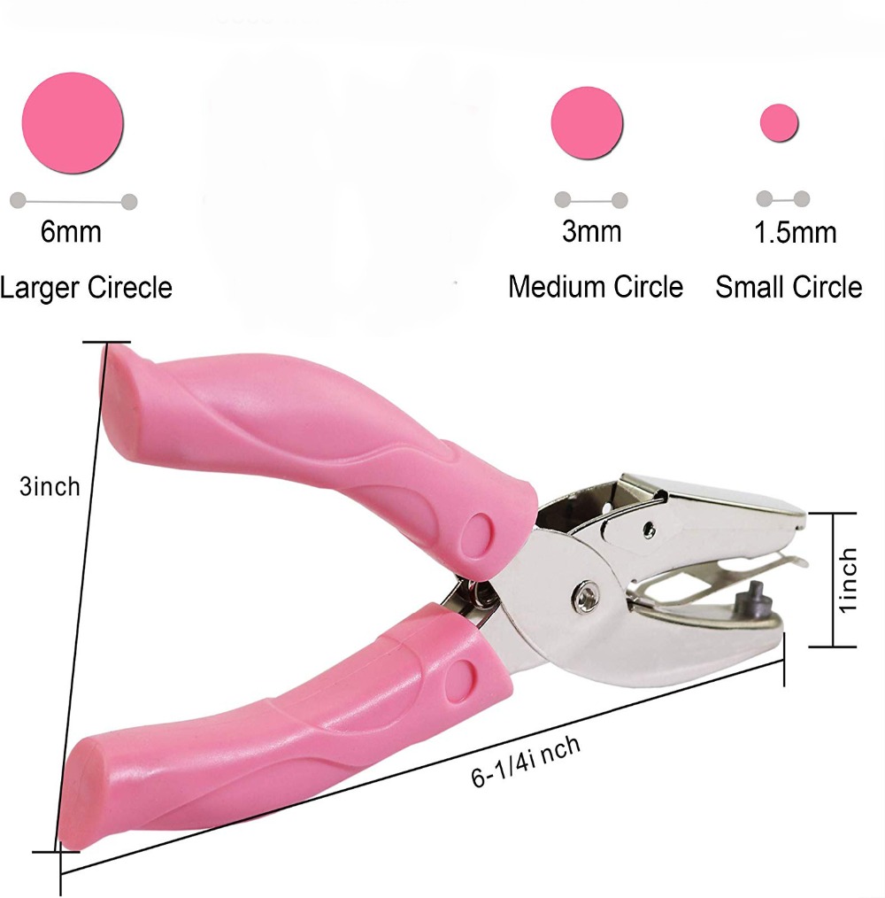 Mini Pink Harder Hape Punch Circle Circle Form