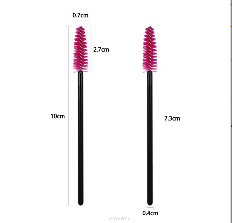 PCS Crystal Crystal Couss Brusque Mascara Mascarons Applicateur Diamond Eye Lash Brushes EXTENIE DE CEE