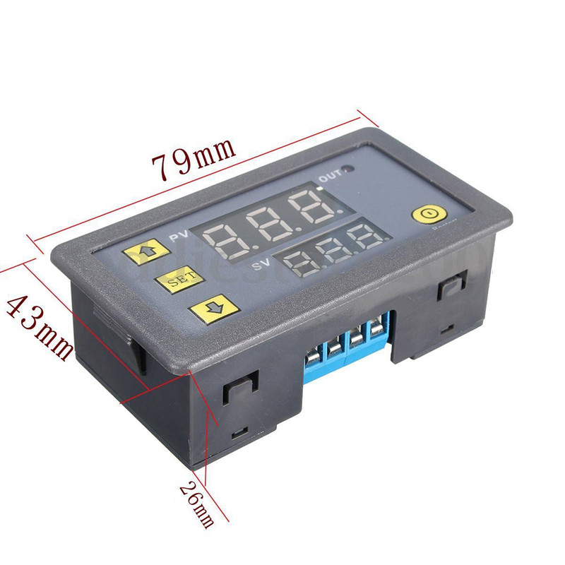 AC 110V 220V DC 12V Digital Time Delay Relay LED Display Cycle Timer Control Switch Relay Relay Relay Relay Switch