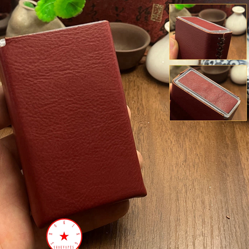 Latest Colorful Leather Smoking Cigarette Storage Box Portable Innovative Plastic Cover Container Dry Herb Tobacco Housing Holder Stash Case DHL