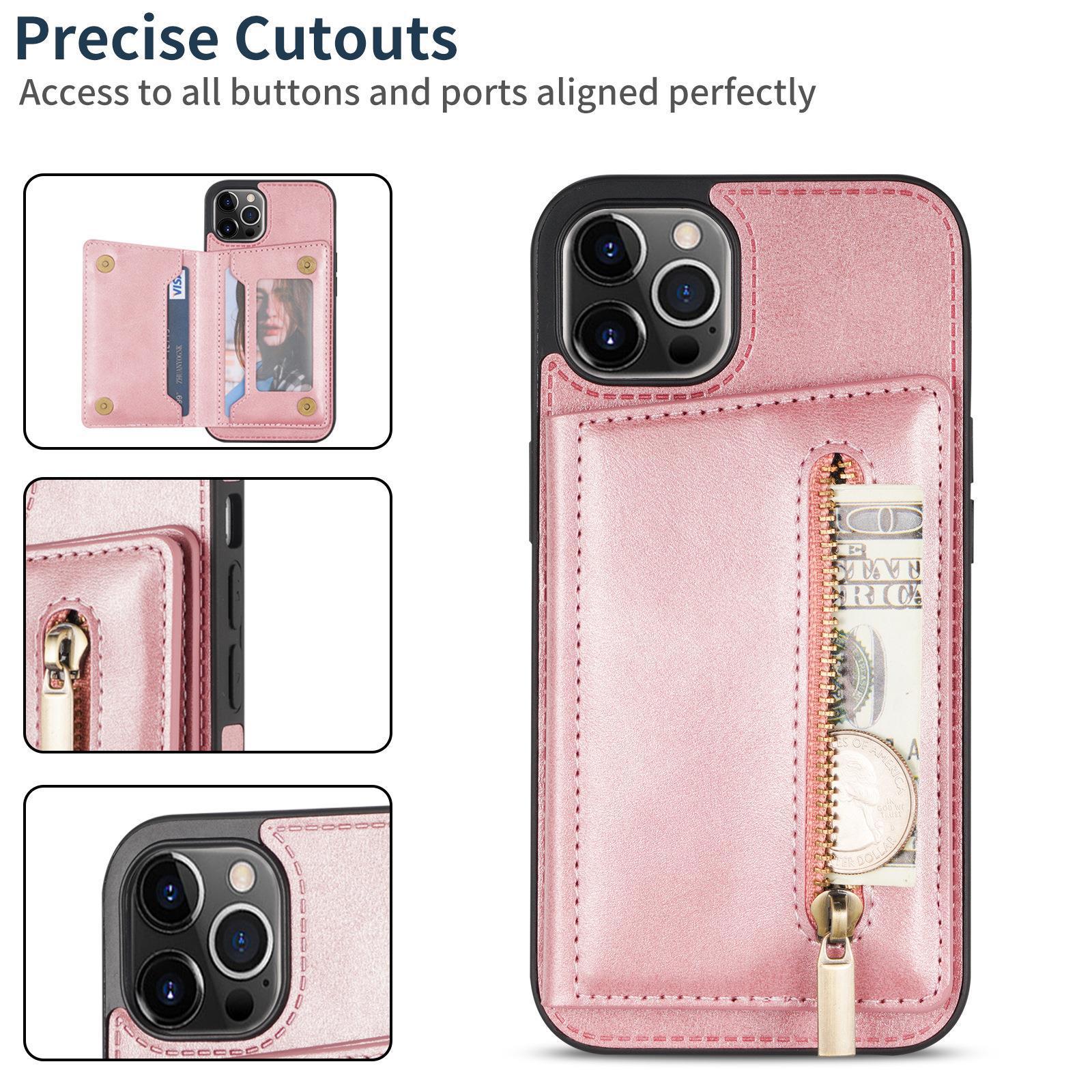 أزياء CASE PHOPE LEATHER CATERS CART INSERT مناسبة لـ iPhone 15 14 13 12 11 PRO MAX COVER