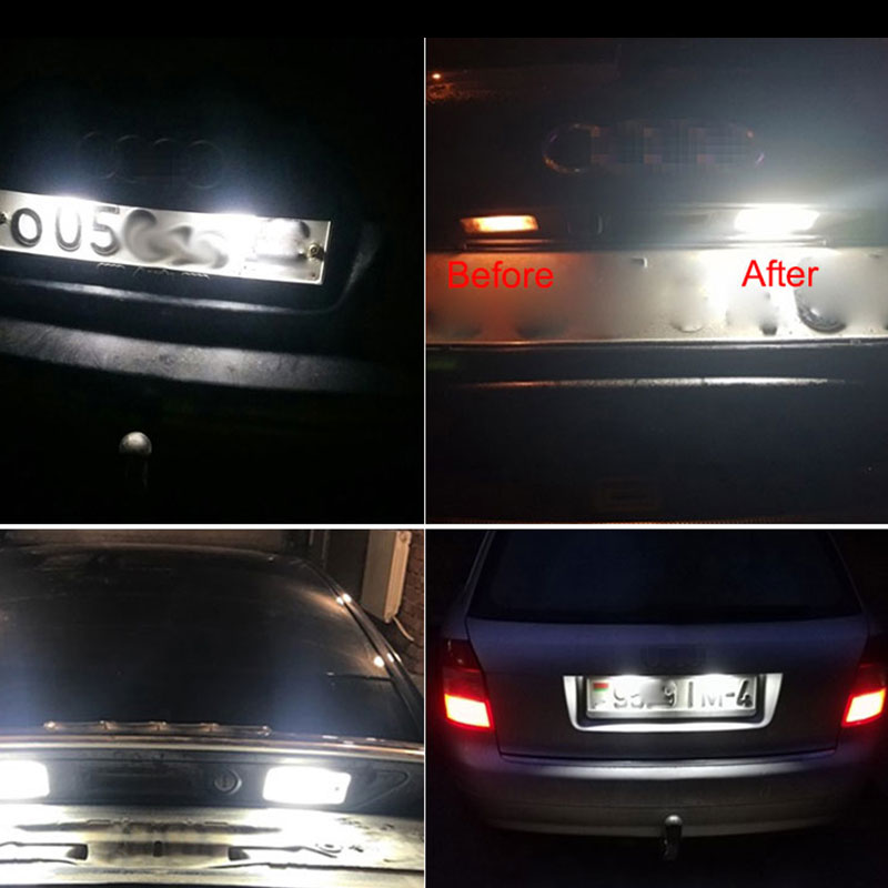 Erro LED LED LED LIMPELA PLACA LIGHTS CANBUS PARA AUDI A6 4F RS6 C6 A4 B6 B7 S4 RS4 A3 8P Q7 4L A5 8F A8 4H S8 D4