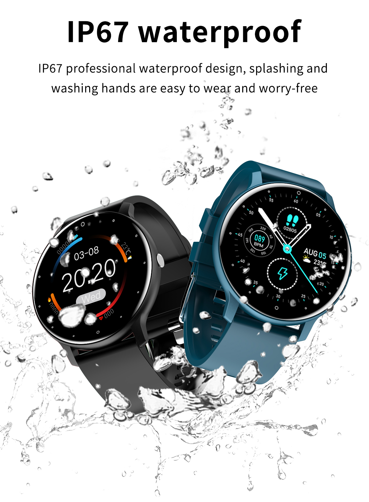 Para Vivo X100 Pro S18 Pro iqoo 12 Pro iqoo Neo 8 Pro Smart Watch Men Moman Sports Sleep Freqüência cardíaca Monitor à prova d'água