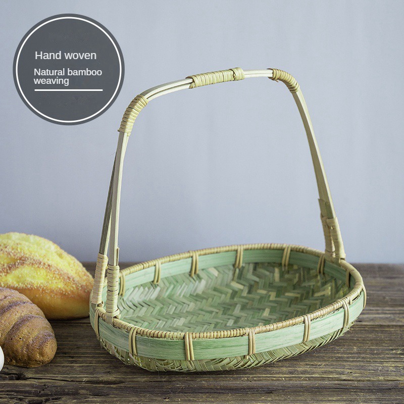 Panier de stockage de bambou en bambou naturel Produits en bambou pastoral Green Environmental Protection Stockage