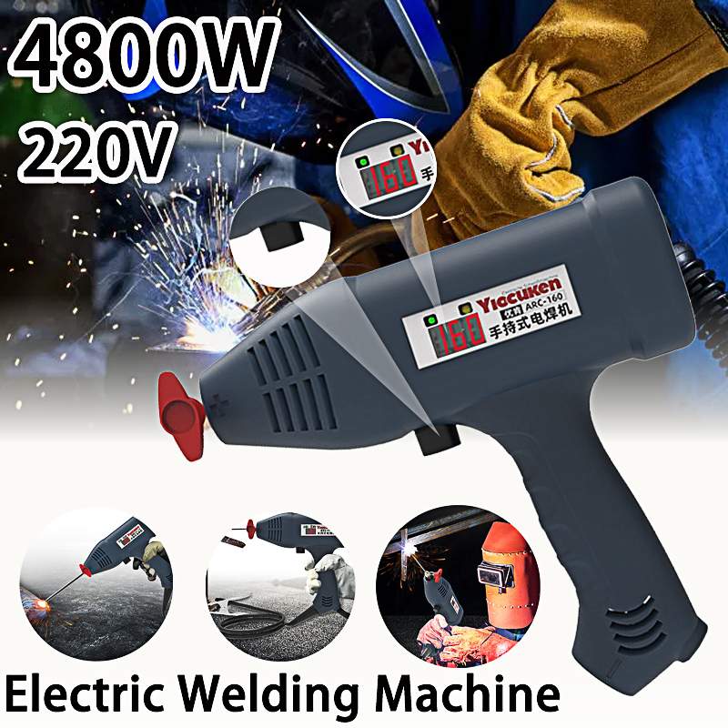 Semi Automatisk svetsmaskin Portable Handheld båge Welder Electric Machine Manual Welding Equipment Mini Home Welder Tool 220V