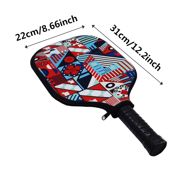 5 pezzi di festa Sublimazione Sublimazione Fai da te White a doppio lato in neoprene Racket Cover miglior regalo