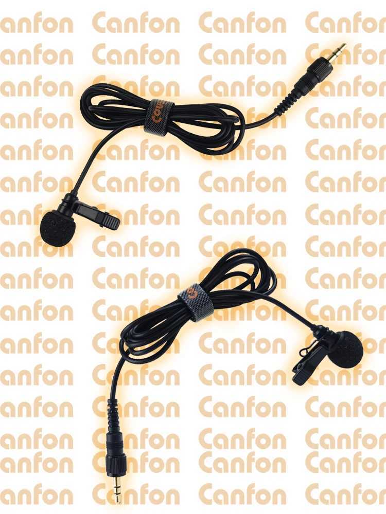 Microphones CANFON UNI-DIRECTIONNEL LAVARE CONDENSER Microphone Compatible pour UTX-B1 / B2 / B03 / 40 UWP V1 / D11 / D21 Système sans fil 240408