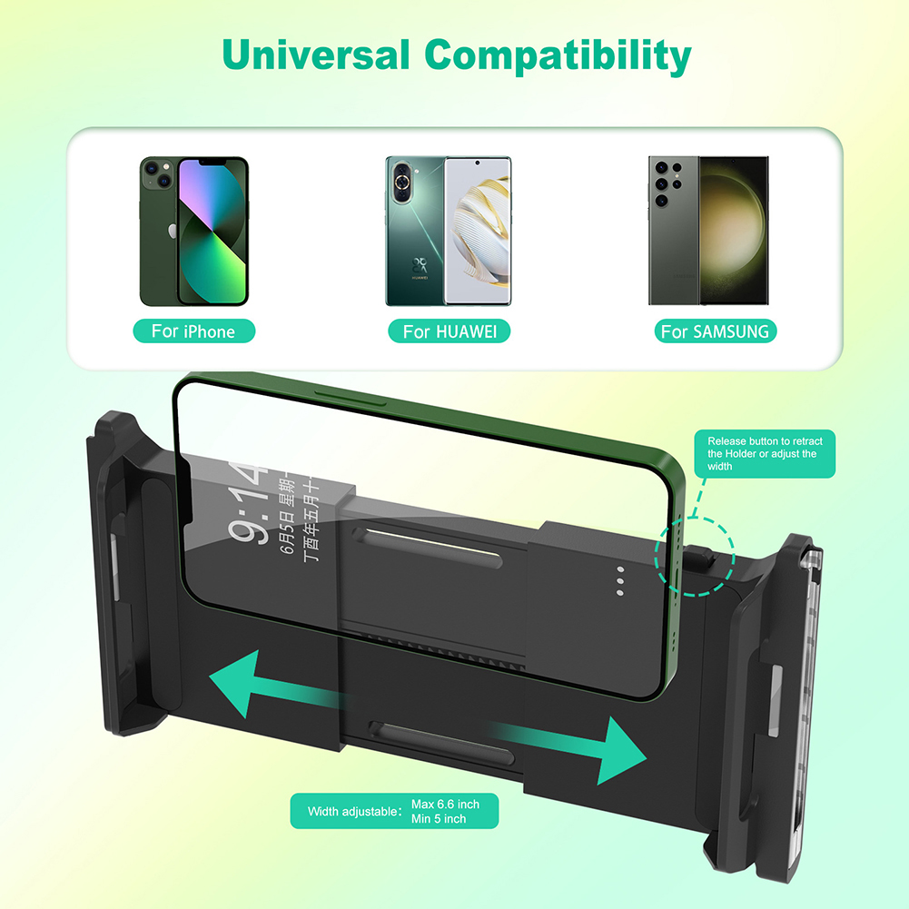 Porte-téléphonie mobile pour Switch / Switch Oled Flexible Bracket Handder Handle Grip prend en charge Android pour les jeux OLED Switch / Switch