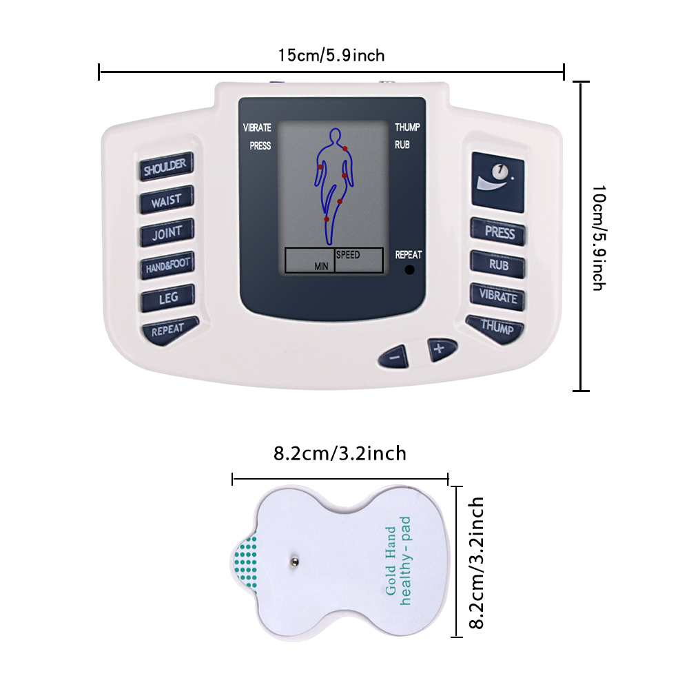 8mode EMS иглоукалывание массагер -массажер элегантный мышечный стимулятор физиотерапия Тест Цифровой импульсный массаж