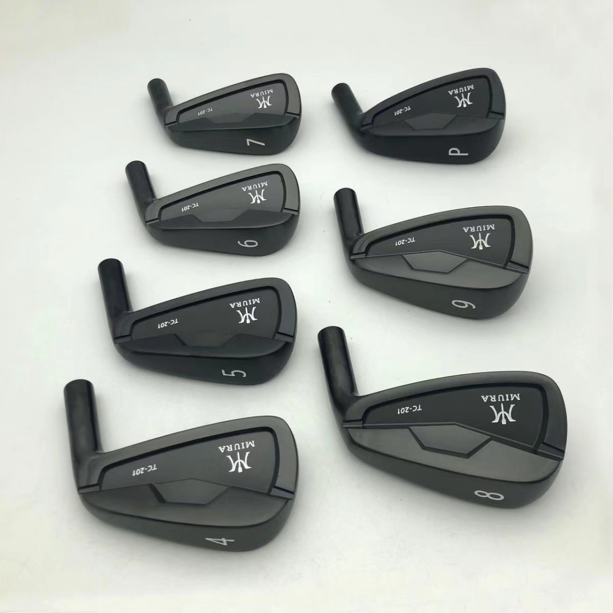 Clubs de golf Black TC201 Golf Irons Set graphite / arbre en acier avec couvertures