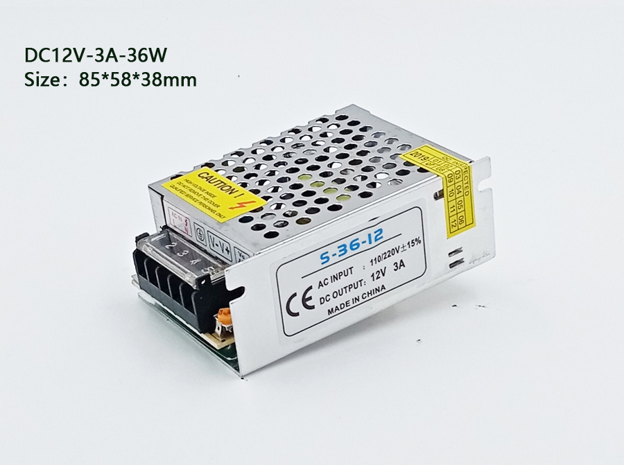 Transformador AC DC 220V a 12V Fonte de alimentação 3V 5V 9V 12V 15V 18V 24V 36V 48V Comutação LED Fonte de alimentação de tira de alimentação 12 24 Volt