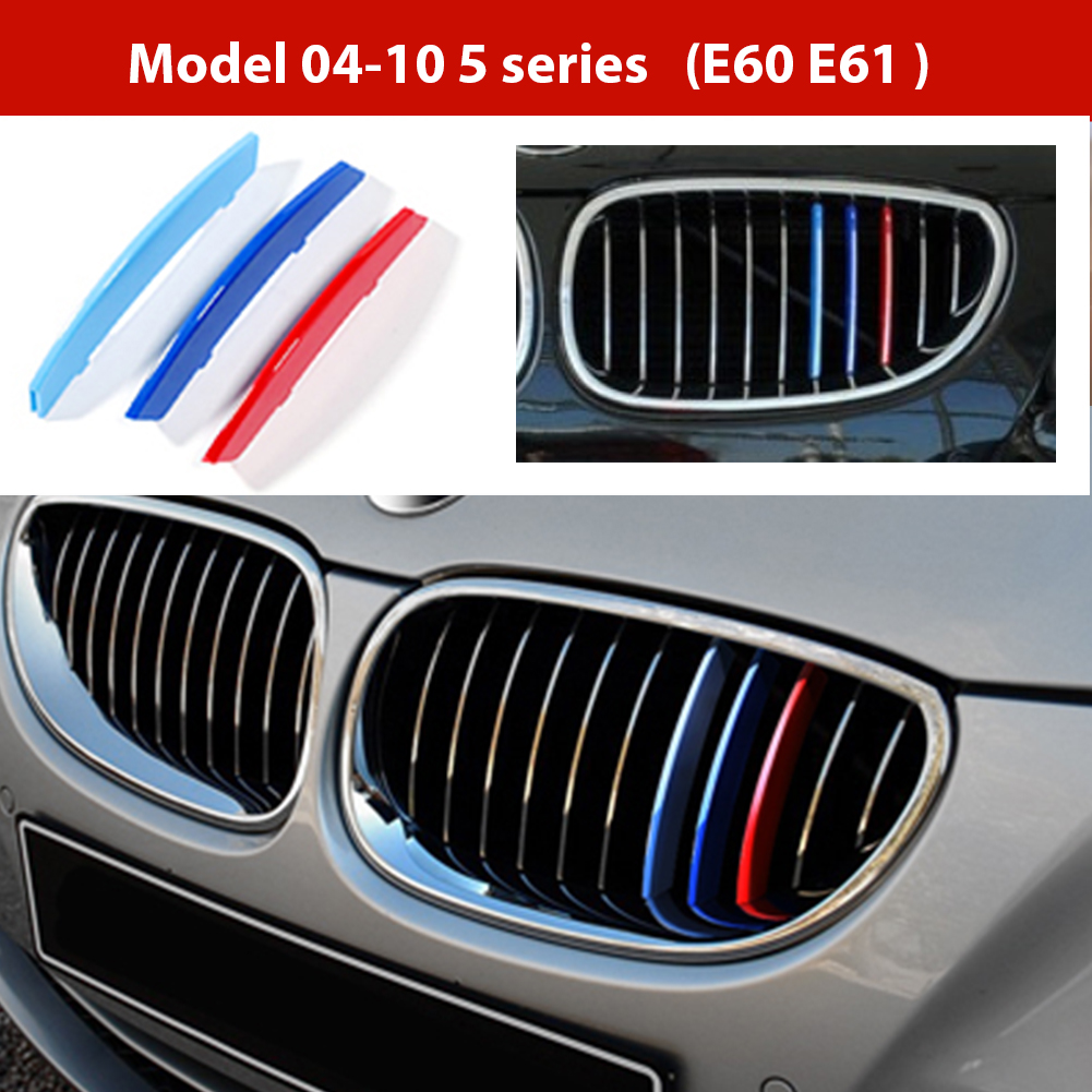 3pcs m Power Car Racing передняя отделка решетки решетки для решетки для BMW E46 E90 E91 E92 E93 F30 E60 E61 F10 G30 G20 F07 F11 F18 Производительность