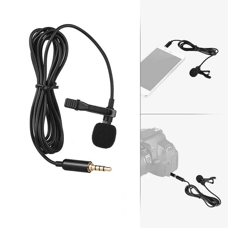 Microfoons Portable 1,5 m Lavalier Mini Microfoon Condensor Clip-On Rapel Mic Wired USB 3,5 mm Type-C Microfon voor telefoon voor Mac Laptop PC 240409