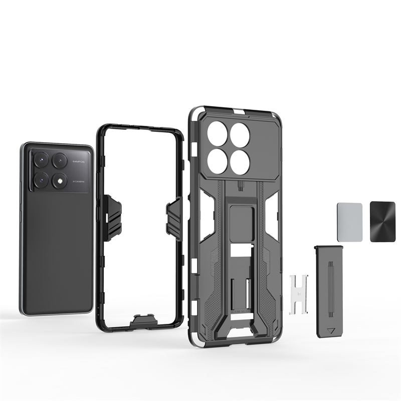 För POCO X6 Pro 5G Case Sock Proof Camera Lens Armor Telefonfodral för Poko Little X6Pro X 6 Pro X6Pro Car Magnetic Holder Cover