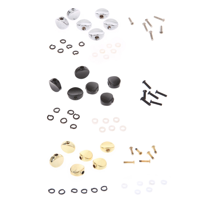 652d Machine de tuners de guitare de remplacement pour les boutons en plastique de tête