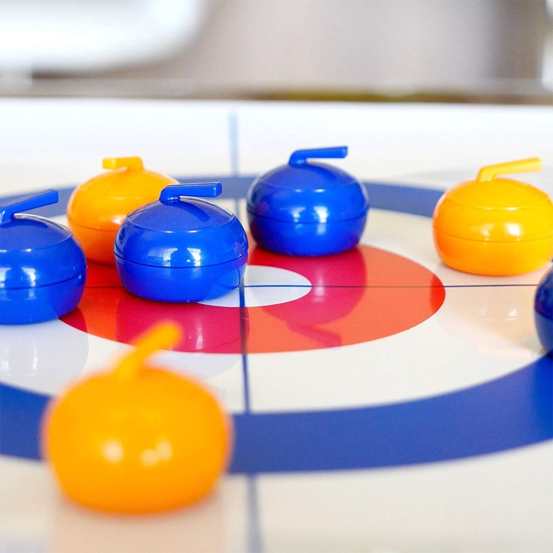 Il gioco di curling da tavolo bambini, familiari adulti divertiti al coperto di giochi sportivi da tavolo, facile da configurare