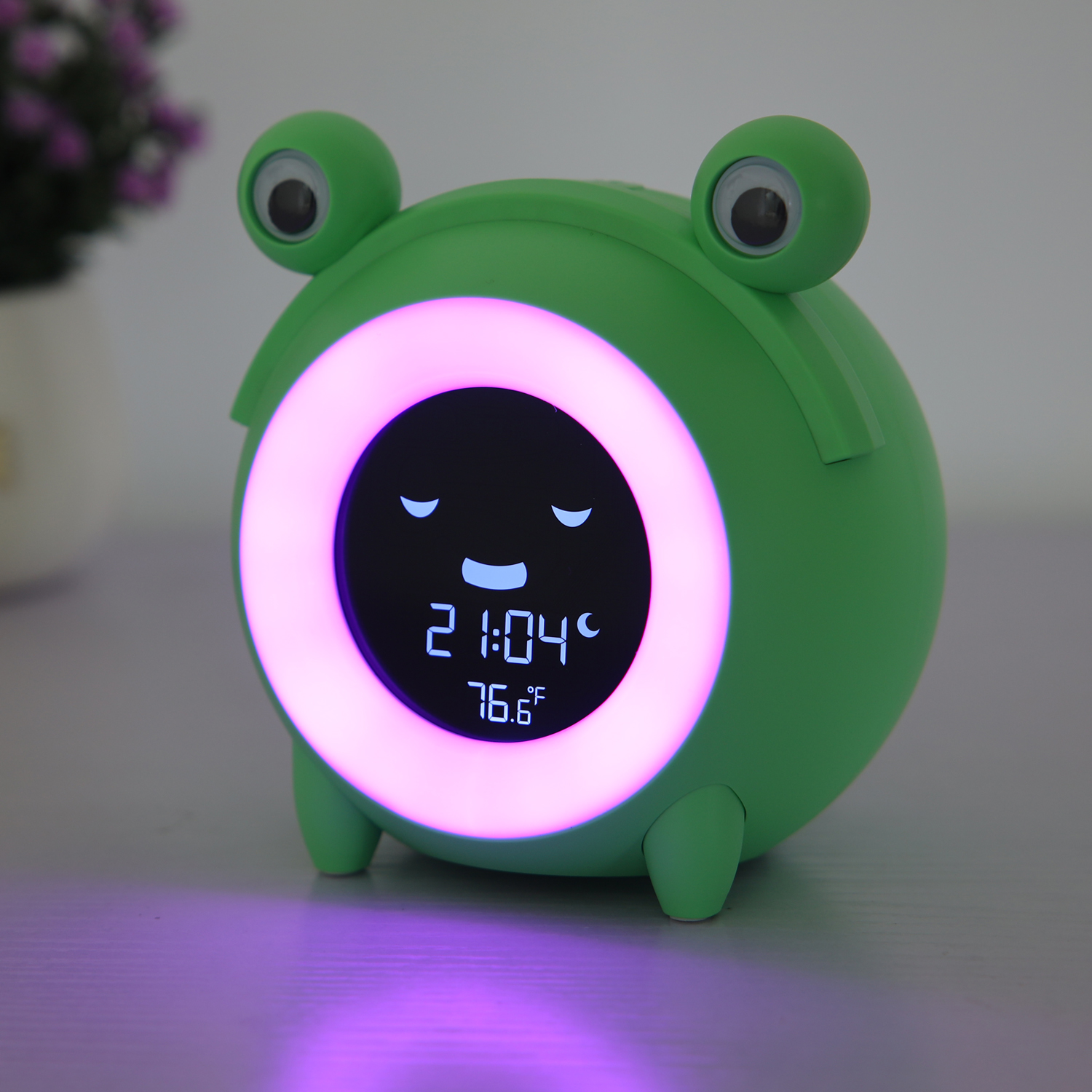 Animal Childal d'alarme enfant Sleep Trainer numérique Réveil de nuit coloré