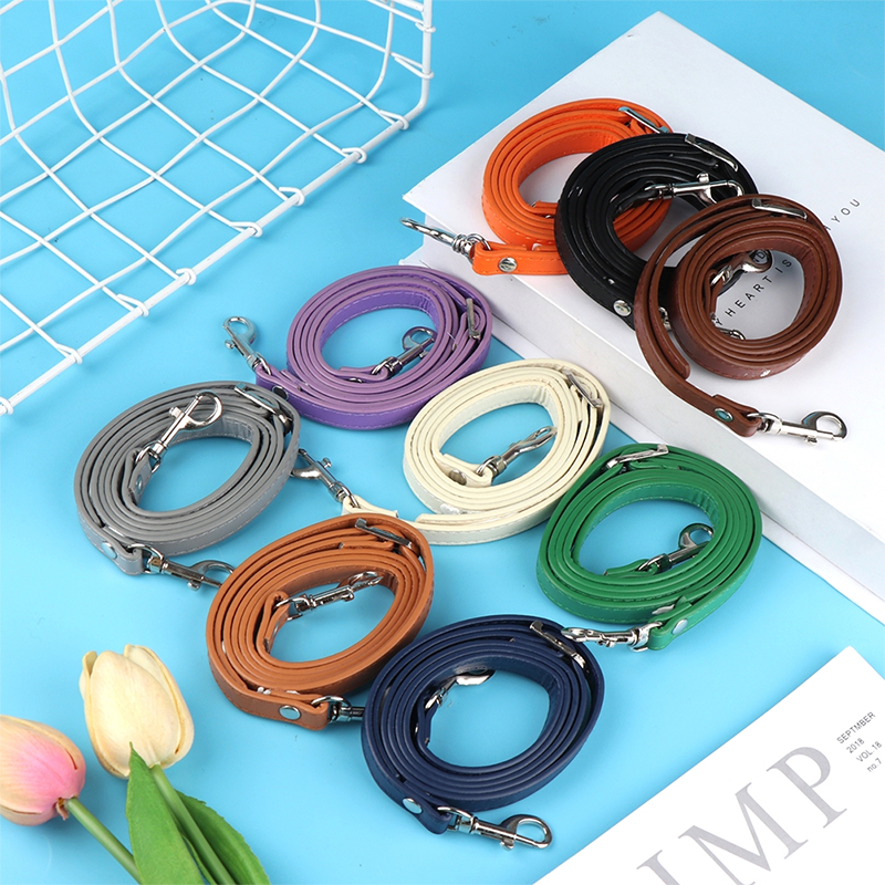 PU Leather Shoulder Bag Strap Bag Handles DIY Replacement Purse Handle Silver Buckle For Handbag Belts Strap Bag Accessories