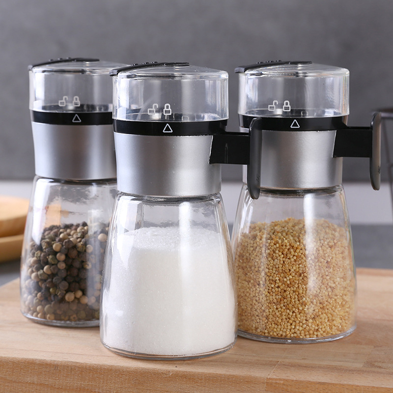 Cozinha Push Push Salt Dispensador Shaker Spice Shaker Spice Jar jar