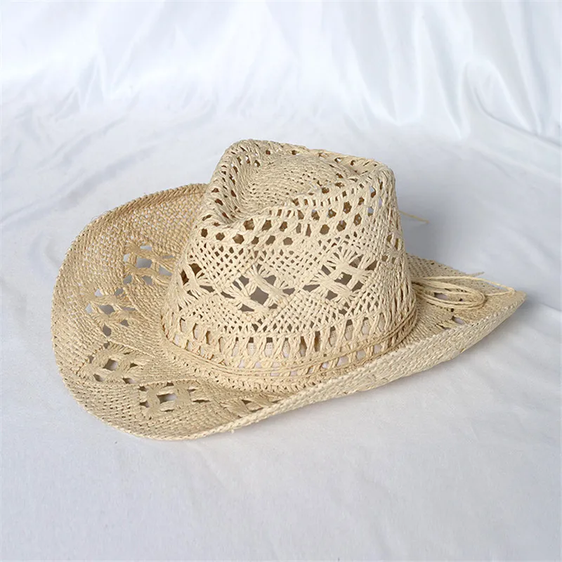  Hollow Straw Hat Men Women Summer Sun Protection Cap Man Woman Beach Shade Hats Roll Brim Caps Fashion Outdoor Travel Sunhat Holiday Sunhats wholesale