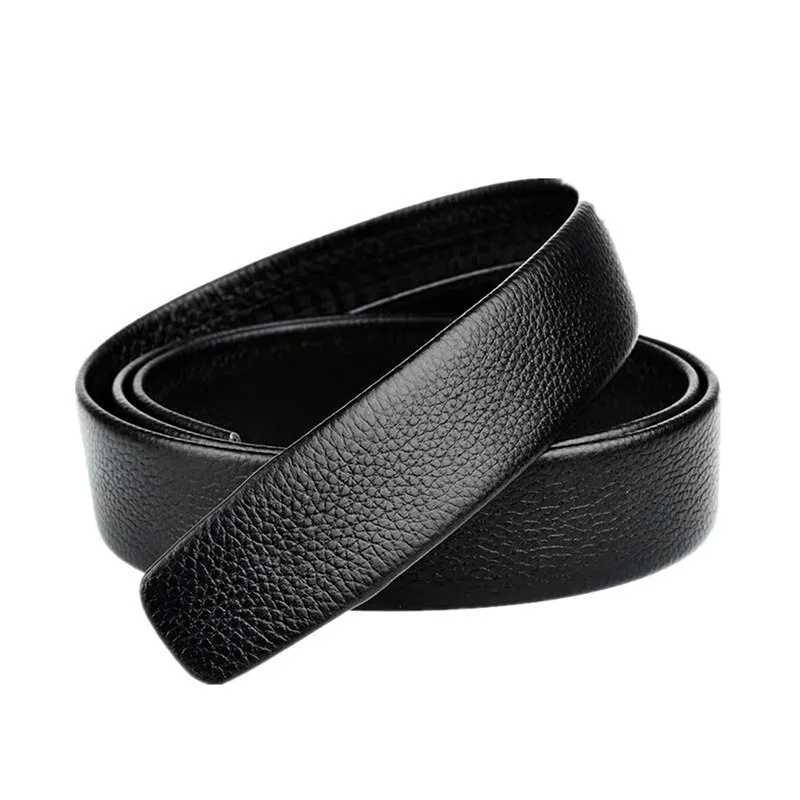 Ceintures Business Belt Glossy Style de haute qualité Cuir de haute qualité avec pantalon de motif de litche Beltl240409