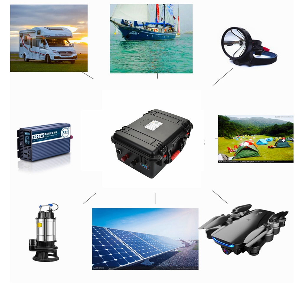 24 V 200AH 250AH 300AH Lithiumbatterie mit BMS für 24 V Solarenergiespeicher Elektrisches Fischereiboot+20A Ladegerät