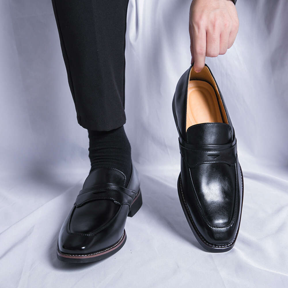 Original Men's Loafers varumärke italienska designer Men Casual Shoes Slip-On Luxe Loafer Party Prom Dress Moccasins Male Flats