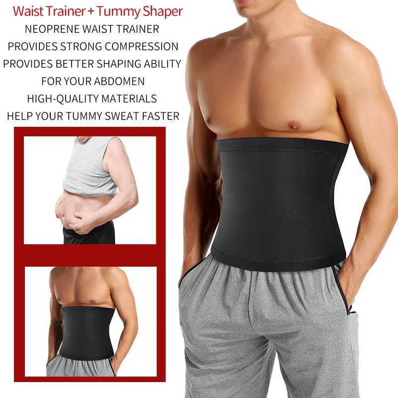 Ceinture miness hommes abdomen réducteur sauna corps shaper fitness sweat tranche ceinture entraîner navire slimage shapewear tonnelleur 240410