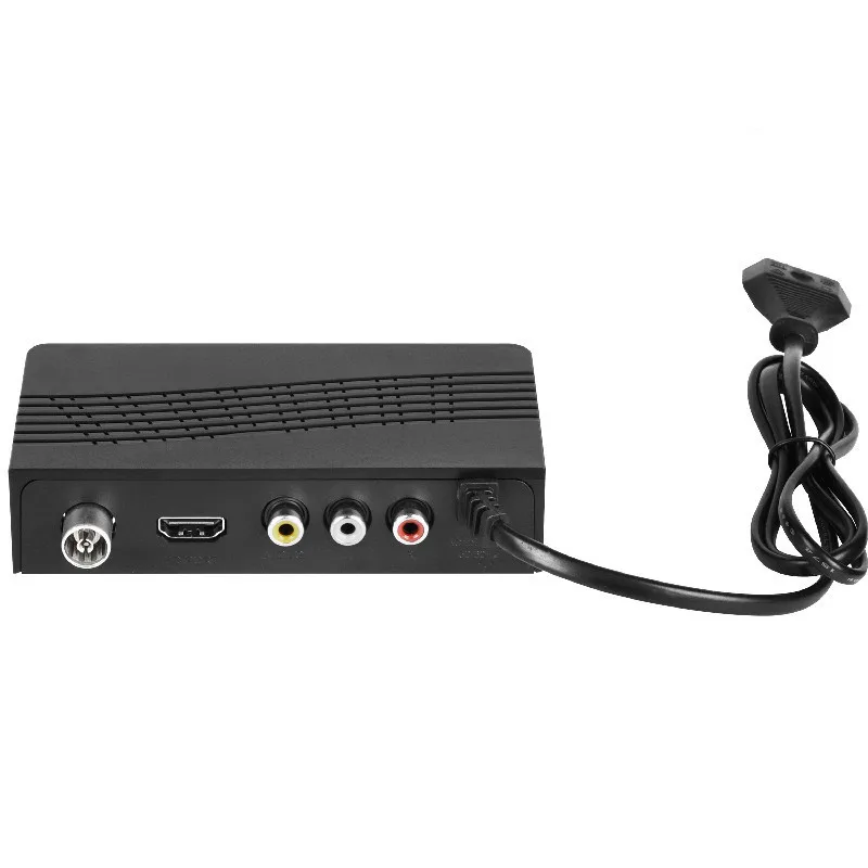 Box DVBT2 DVBC Digital TV Tuner Preciver полностью 1080p HD Decoder TV Box DVBT M3U H.265 YouTube TV Рецептор Европа Установить верхнюю коробку