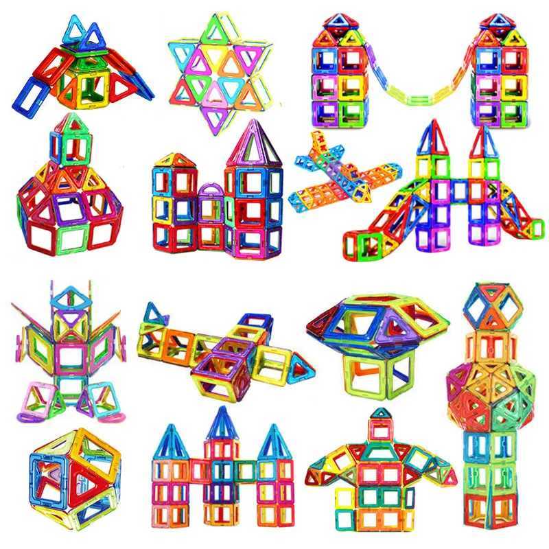 Magneti giocattoli magnetici di medie dimensioni magnetico Bracks Building Building Buildings Accessori Toys bambini 240409