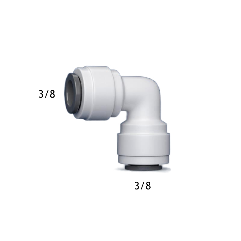 coude ro ajustement d'eau à 90 degrés Femelle mâle Femelle 1/4 3/8 POM TUYAU PE CONNECTEUR DE CONNECTEUR DE PIE
