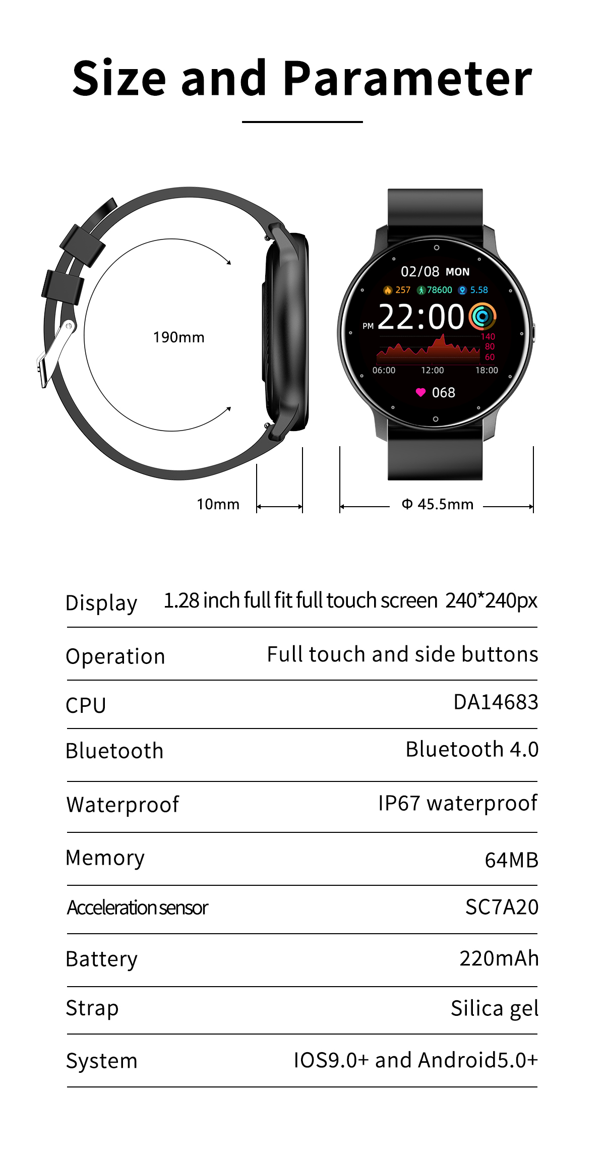 dla vivo x100 pro s18 pro iqoo 12 pro iqoo neo 8 Pro Smart Watch Kobiety Sport Sleep Monitor Monitor Waterproof