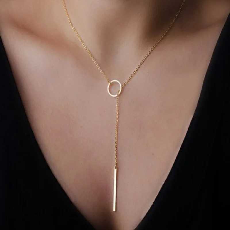 Hanger kettingen hete mode casual ketting gepersonaliseerde oneindige cross hanger gold ketting dames sieradenq