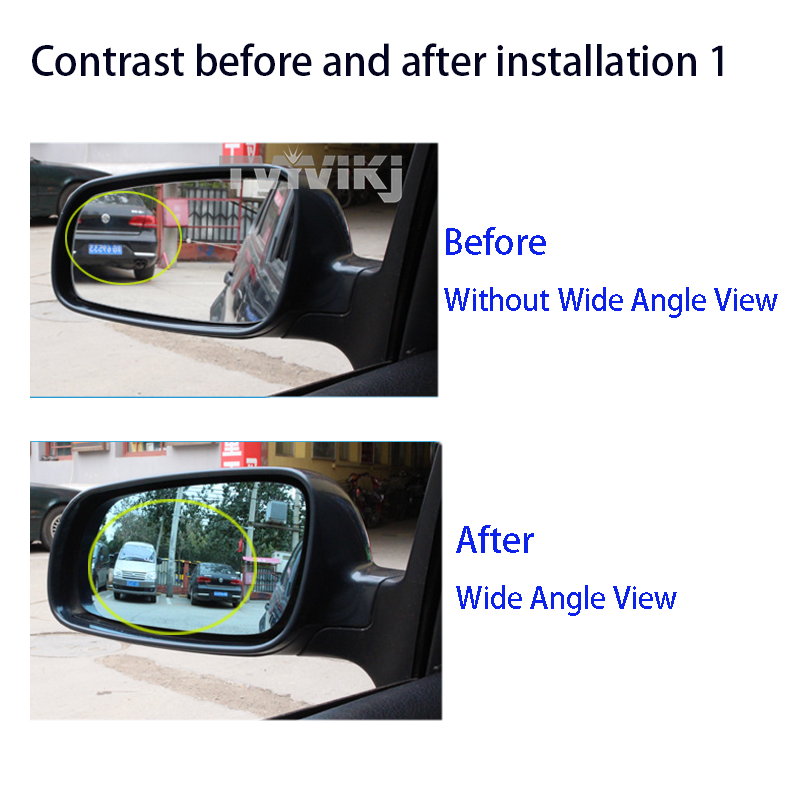 1 par 2st sida bakre spegel Blue Glass Lens för Nissan Sunny Kicks 2020-2023 Wide Vinle View Anti Blare Car Side Mirrors