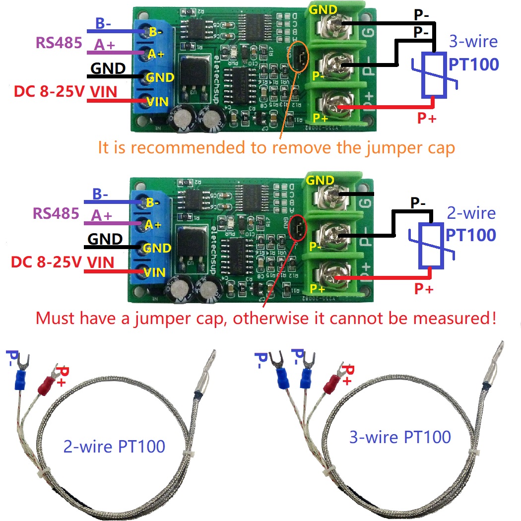 RS485 MODBUS RTU RTD DETECTOR Датчик температуры -20-400 Цельсий PT100 Платиновое тепловое сопротивление к преобразователю температуры