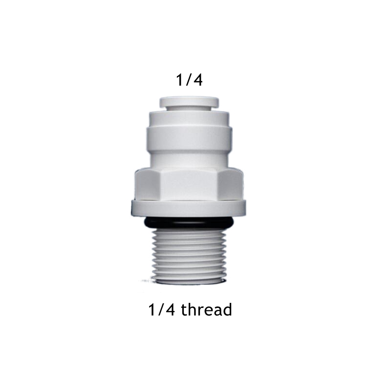 10 st Rechte RO Water Fitting Male vrouwelijke draad 1/4 3/8 koppelingslang PE -buisconnector Waterfilter omgekeerde osmose -onderdelen