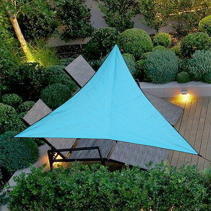 4x4x4m Triangle Shade Sail extérieur imperméable Sunshade Sun Shade Sail auvents Sun Shading Balcony Yard Sail au soleil