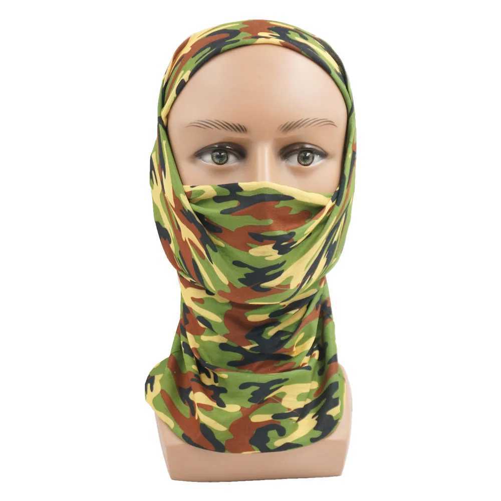 Fashion Face Masks Neck Gaiter Camouflage Neck Gaiter Outdoors Scarpe militaire tactique Camo Caquette sans couture Bandana Tube Bandannas Head Covering Face Shield 240410