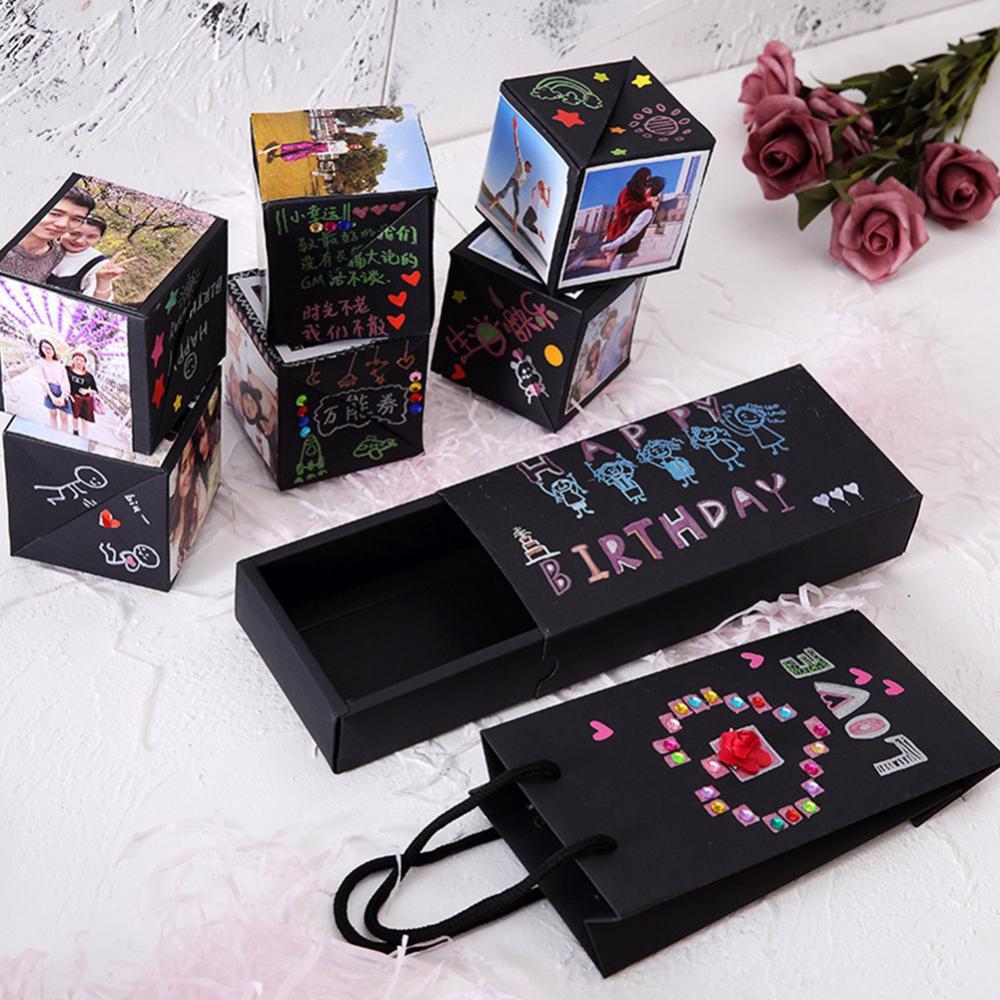 Подарочная коробка DIY Box Surprise Love Anniversary Party Scripbook Photo Almb