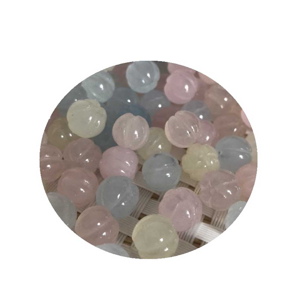 / 10 mm mix couleur Morganite Pirmons de citrouille Charmes pour les bijoux de bricolage Boucles d'oreilles Bracelet Accessoires faits à la main Pièces 843